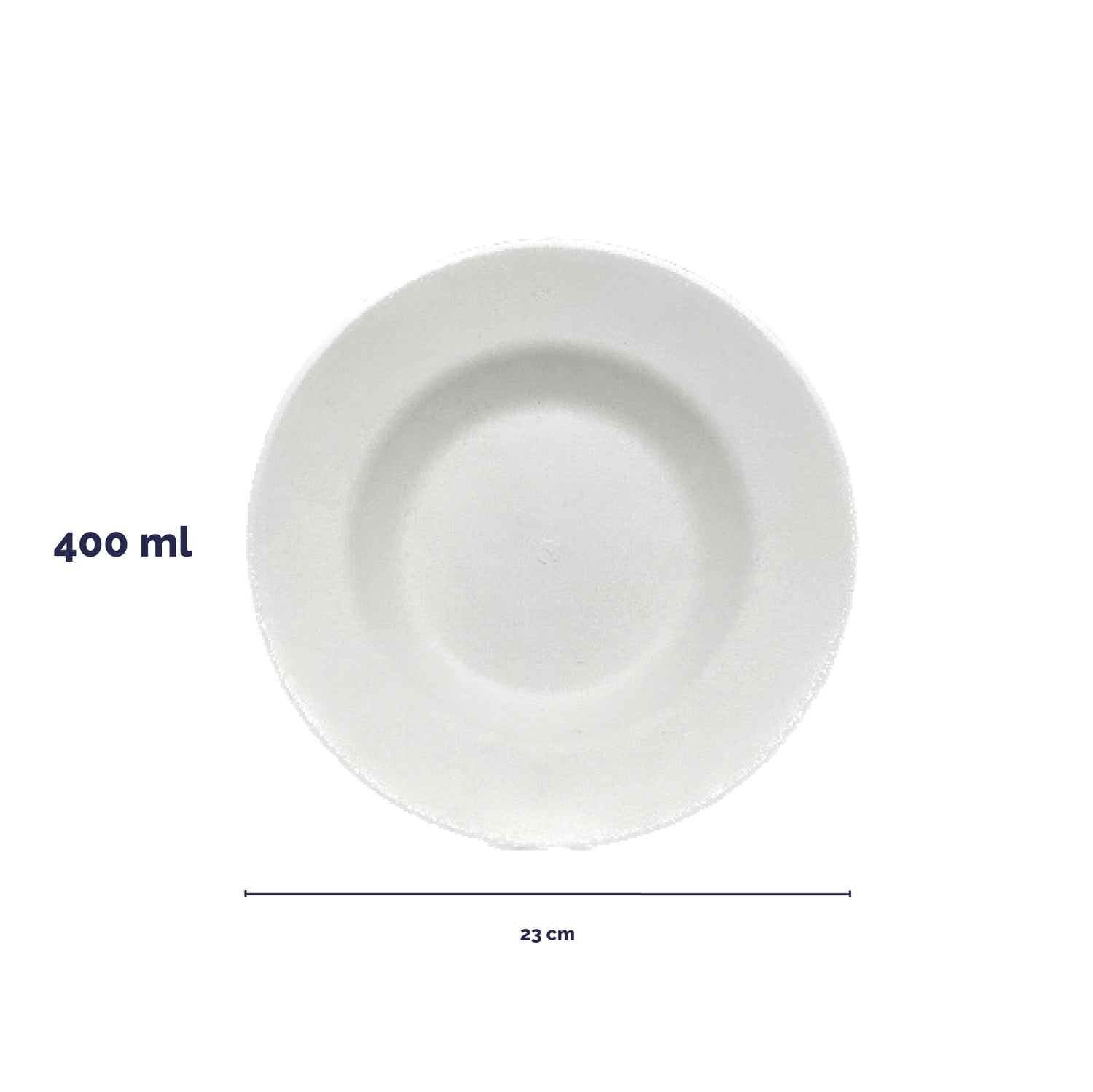 Fondina tonda in polpa di cellulosa premium - 400 ml