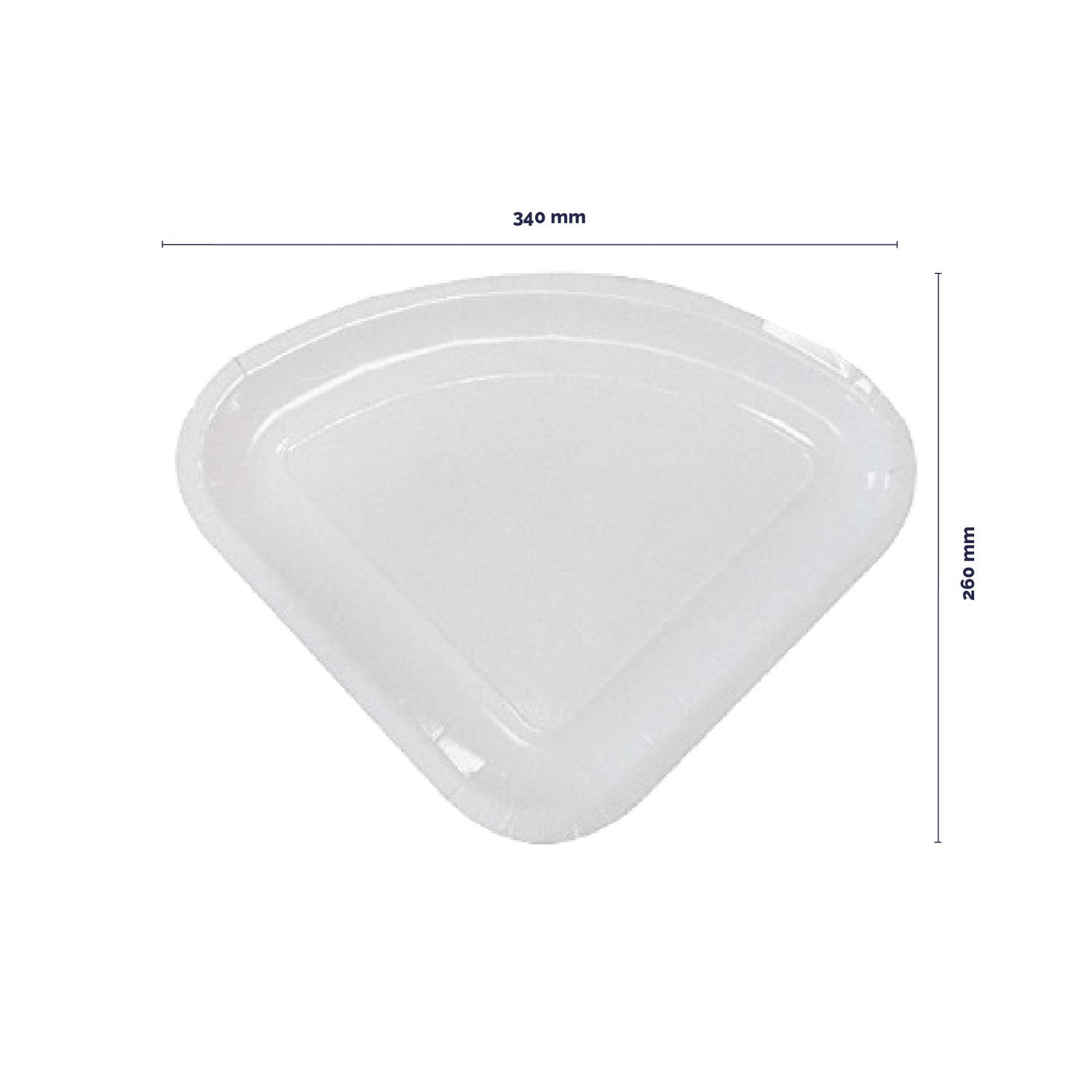 Piatto trancio pizza in cartoncino plastificato