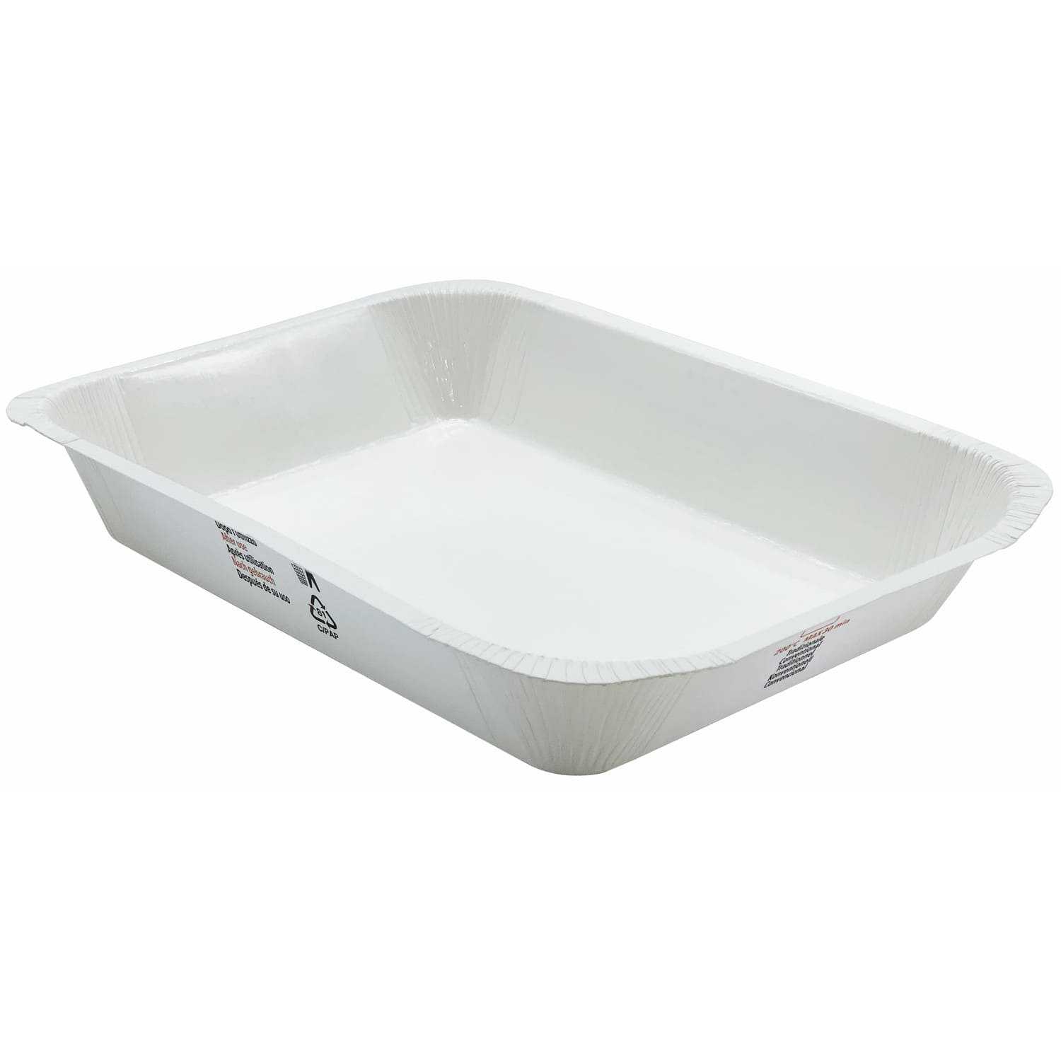 Vaschette termosaldanti in cartoncino riciclabile serie M in CA+PP