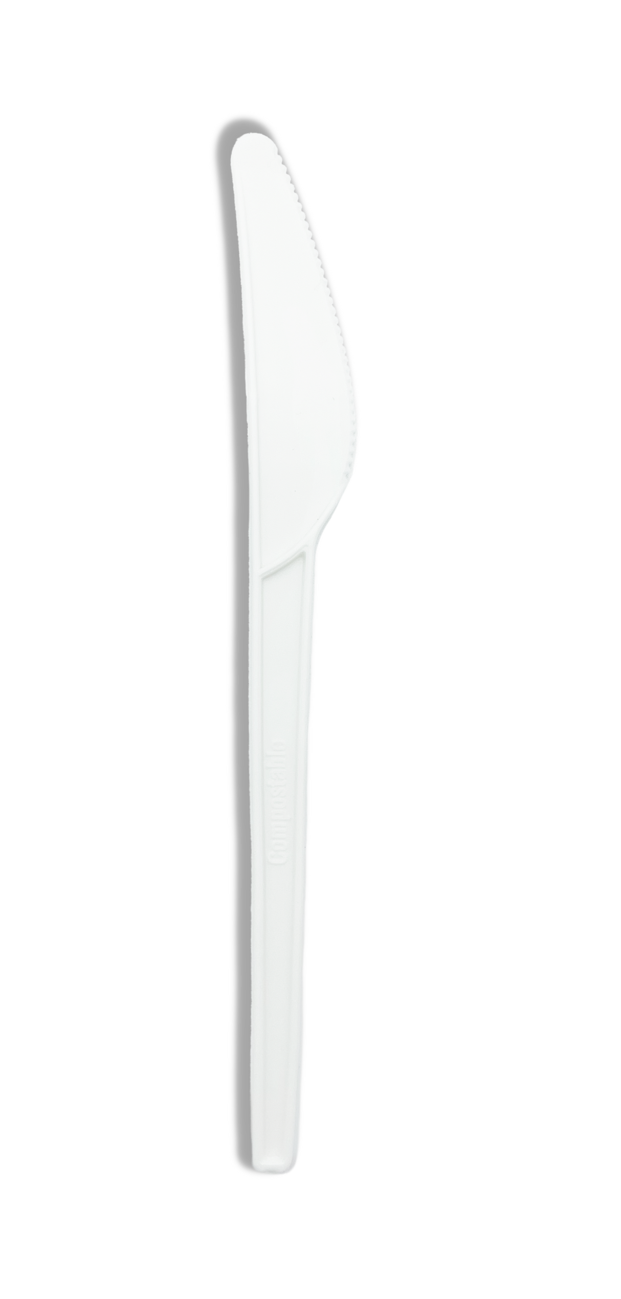 Coltello in CPLA bio bianco - 160 mm