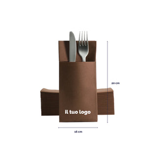 Tovaglioli porta posate in airlaid 32x40 cm