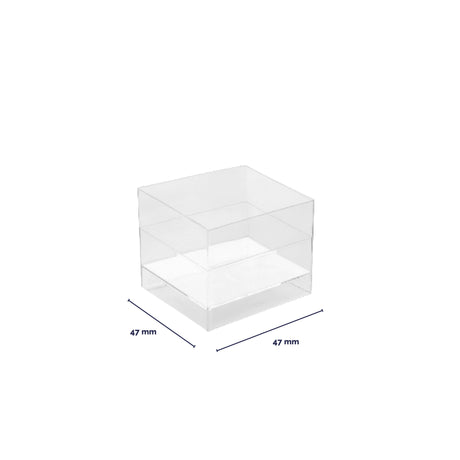 Coppetta cubo trasparente PS - 47x47 mm - 60 cc